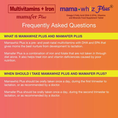 Maternal Duo: Mamafer Plus and Mamawhiz Plus