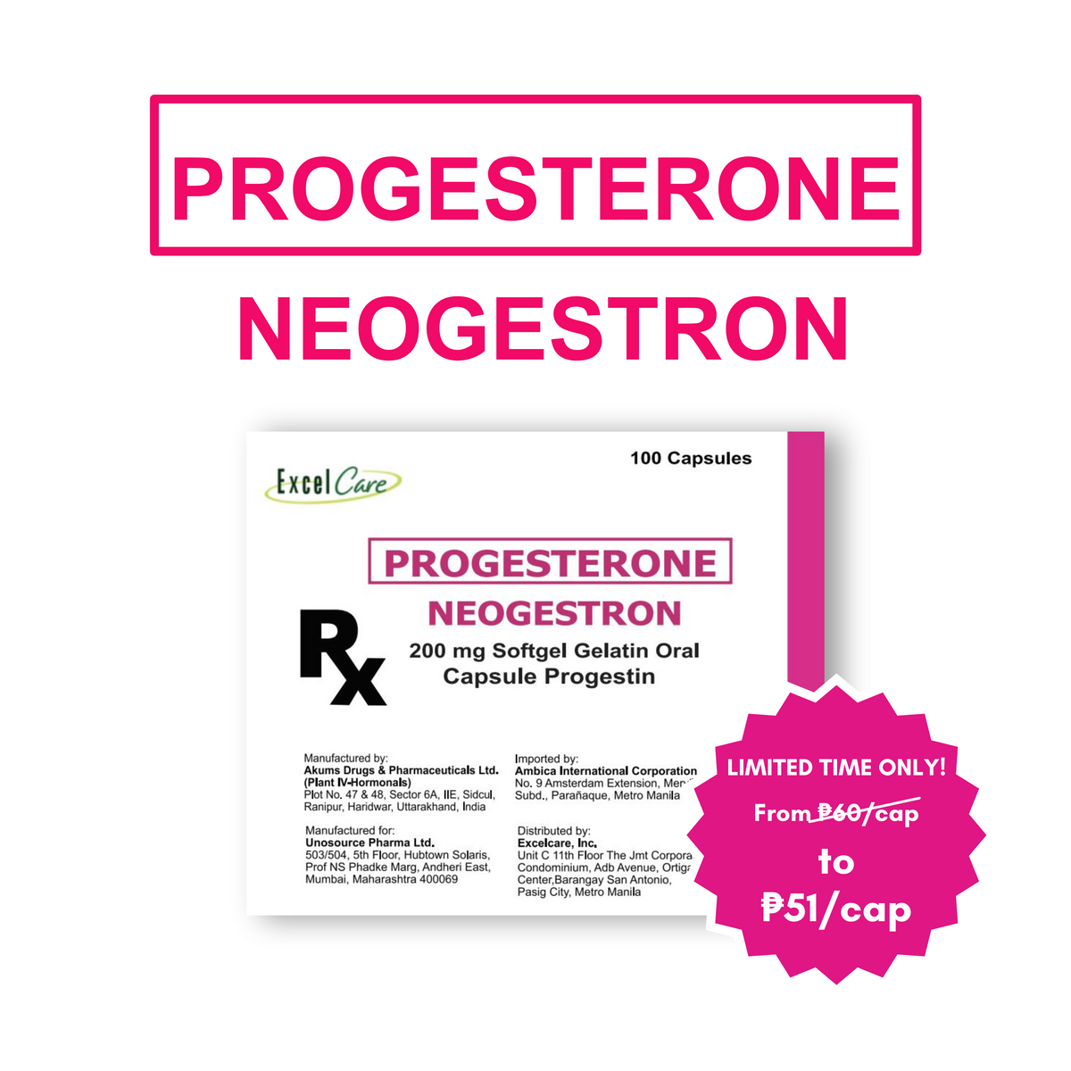 Neogestron Box of 100s | Prescription Drug – Scheeling
