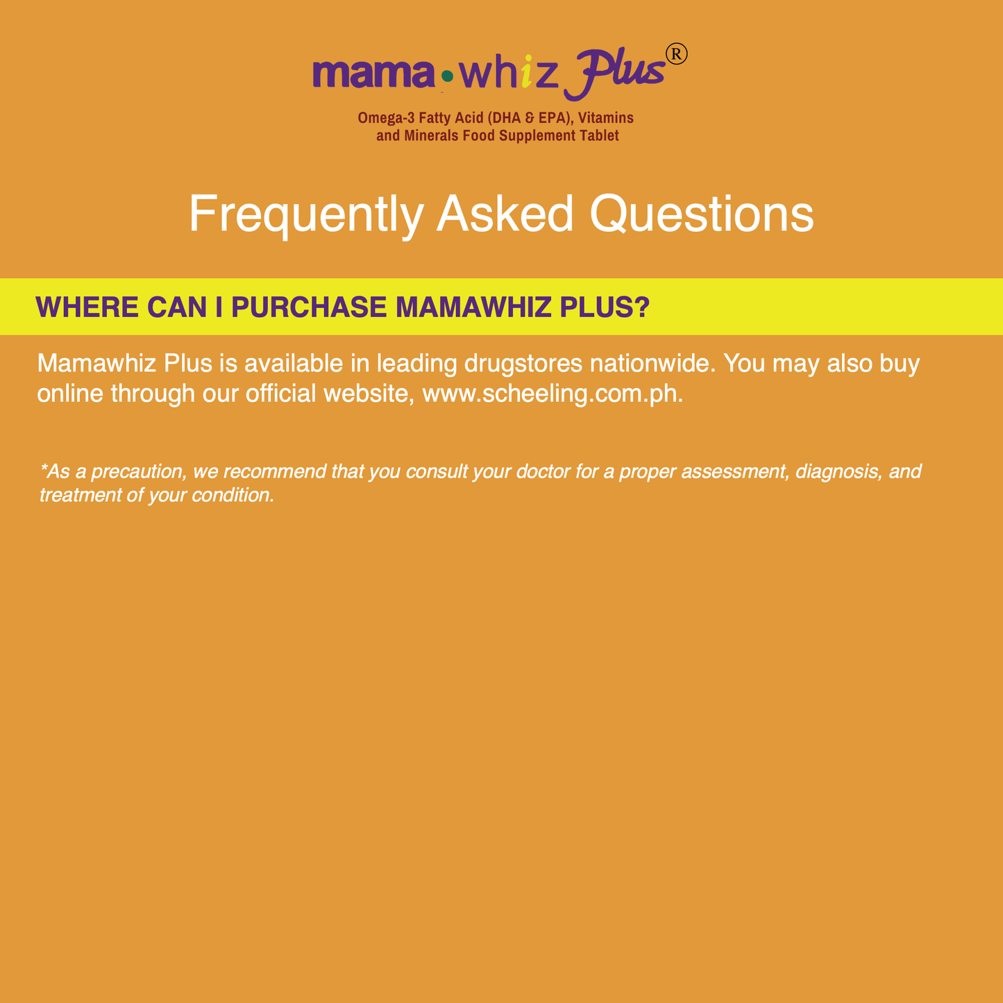 Mamawhiz Plus (with DHA and EPA) Box of 100s